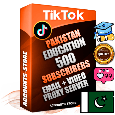 Professional Pakistani PREMIUM TikTok accounts of manual registration and farming for the EDUCATION niche with high trust history profile photos and videos — fully themed and optimized for EDUCATION advertising and promotion — 500 niche-related live active subscribers 2018–2022 registration years Verified Email (included) + Cookie JSON for secure import and login to the account + User Agent + high-quality content filling (profile photo banner and videos). Fully ready for targeted campaigns and ad launches from any country. Perfectly holds ads without bans. Ideal for any earning schemes affiliate promotions and marketing projects. Quality unlimited IPv4 proxy server included.