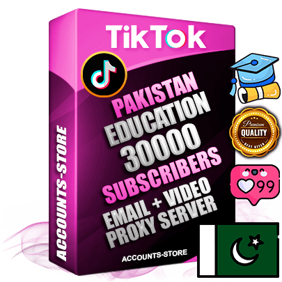 Professional Pakistani PREMIUM TikTok accounts of manual registration and farming for the EDUCATION niche with high trust history profile photos and videos — fully themed and optimized for EDUCATION advertising and promotion — 30000 niche-related live active subscribers 2018–2022 registration years Verified Email (included) + Cookie JSON for secure import and login to the account + User Agent + high-quality content filling (profile photo banner and videos). Fully ready for targeted campaigns and ad launches from any country. Perfectly holds ads without bans. Ideal for any earning schemes affiliate promotions and marketing projects. Quality unlimited IPv4 proxy server included.