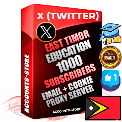 Professional Timorese PREMIUM X (Twitter) accounts of manual registration and farming for the EDUCATION niche with high trust history photos and tweets — fully themed and optimized for EDUCATION advertising and promotion — 1000 niche-related live active followers 2009–2014 registration year Verified Email (Included) + Cookie JSON for secure import and login to the account + User Agent + High-quality filling (Photo Header Posts). Fully ready for targeted campaigns and ad launches from any country. Perfectly hold ads without bans. Ideal for any earning schemes affiliate promotions and marketing projects. Quality unlimited IPv4 proxy server included.