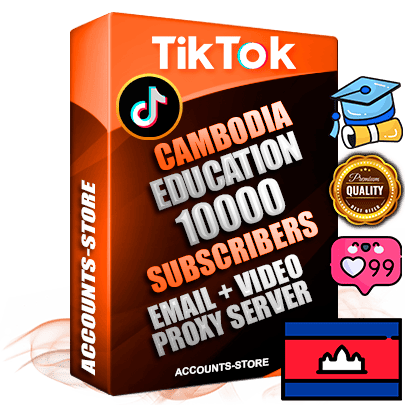 Professional Cambodian PREMIUM TikTok accounts of manual registration and farming for the EDUCATION niche with high trust history profile photos and videos — fully themed and optimized for EDUCATION advertising and promotion — 10000 niche-related live active subscribers 2018–2022 registration years Verified Email (included) + Cookie JSON for secure import and login to the account + User Agent + high-quality content filling (profile photo banner and videos). Fully ready for targeted campaigns and ad launches from any country. Perfectly holds ads without bans. Ideal for any earning schemes affiliate promotions and marketing projects. Quality unlimited IPv4 proxy server included. Professional Cambodian PREMIUM TikTok accounts of manual registration and farming for the EDUCATION niche with high trust history profile photos and videos — fully themed and optimized for EDUCATION advertising and promotion — 10000 niche-related live active subscribers 2018–2022 registration years Verified Email (included) + Cookie JSON for secure import and login to the account + User Agent + high-quality content filling (profile photo banner and videos). Fully ready for targeted campaigns and ad launches from any country. Perfectly holds ads without bans. Ideal for any earning schemes affiliate promotions and marketing projects. Quality unlimited IPv4 proxy server included.