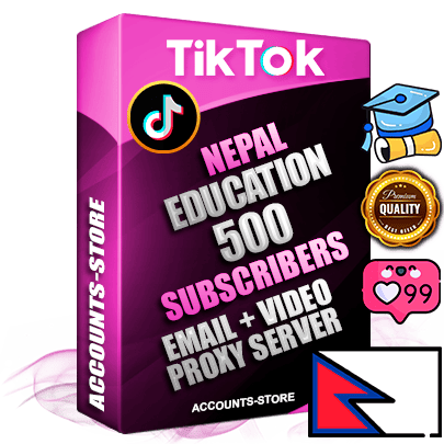 Professional Nepalese PREMIUM TikTok accounts of manual registration and farming for the EDUCATION niche with high trust history profile photos and videos — fully themed and optimized for EDUCATION advertising and promotion — 500 niche-related live active subscribers 2018–2022 registration years Verified Email (included) + Cookie JSON for secure import and login to the account + User Agent + high-quality content filling (profile photo banner and videos). Fully ready for targeted campaigns and ad launches from any country. Perfectly holds ads without bans. Ideal for any earning schemes affiliate promotions and marketing projects. Quality unlimited IPv4 proxy server included.