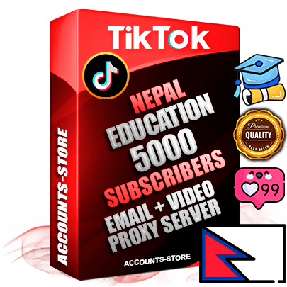 Professional Nepalese PREMIUM TikTok accounts of manual registration and farming for the EDUCATION niche with high trust history profile photos and videos — fully themed and optimized for EDUCATION advertising and promotion — 5000 niche-related live active subscribers 2018–2022 registration years Verified Email (included) + Cookie JSON for secure import and login to the account + User Agent + high-quality content filling (profile photo banner and videos). Fully ready for targeted campaigns and ad launches from any country. Perfectly holds ads without bans. Ideal for any earning schemes affiliate promotions and marketing projects. Quality unlimited IPv4 proxy server included.