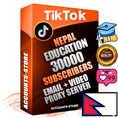 Professional Nepalese PREMIUM TikTok accounts of manual registration and farming for the EDUCATION niche with high trust history profile photos and videos — fully themed and optimized for EDUCATION advertising and promotion — 30000 niche-related live active subscribers 2018–2022 registration years Verified Email (included) + Cookie JSON for secure import and login to the account + User Agent + high-quality content filling (profile photo banner and videos). Fully ready for targeted campaigns and ad launches from any country. Perfectly holds ads without bans. Ideal for any earning schemes affiliate promotions and marketing projects. Quality unlimited IPv4 proxy server included. Professional Nepalese PREMIUM TikTok accounts of manual registration and farming for the EDUCATION niche with high trust history profile photos and videos — fully themed and optimized for EDUCATION advertising and promotion — 30000 niche-related live active subscribers 2018–2022 registration years Verified Email (included) + Cookie JSON for secure import and login to the account + User Agent + high-quality content filling (profile photo banner and videos). Fully ready for targeted campaigns and ad launches from any country. Perfectly holds ads without bans. Ideal for any earning schemes affiliate promotions and marketing projects. Quality unlimited IPv4 proxy server included.