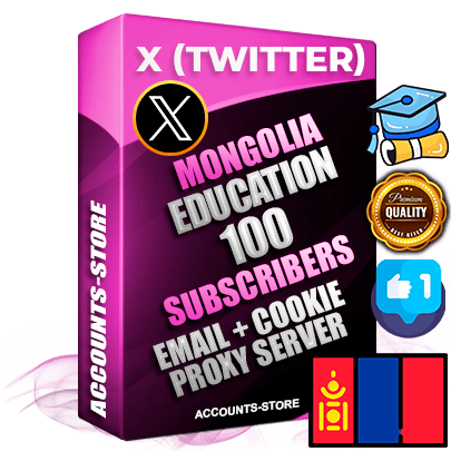 Professional Mongolian PREMIUM X (Twitter) accounts of manual registration and farming for the EDUCATION niche with high trust history photos and tweets — fully themed and optimized for EDUCATION advertising and promotion — 100 niche-related live active followers 2009–2014 registration year Verified Email (Included) + Cookie JSON for secure import and login to the account + User Agent + High-quality filling (Photo Header Posts). Fully ready for targeted campaigns and ad launches from any country. Perfectly hold ads without bans. Ideal for any earning schemes affiliate promotions and marketing projects. Quality unlimited IPv4 proxy server included.