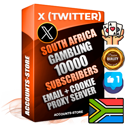 Professional South African PREMIUM X (Twitter) accounts of manual registration and farming for the GAMBLING niche with high trust history photos and tweets — fully themed and optimized for GAMBLING advertising and promotion — 10000 niche-related live active followers 2009–2014 registration year Verified Email (Included) + Cookie JSON for secure import and login to the account + User Agent + High-quality filling (Photo Header Posts). Fully ready for targeted campaigns and ad launches from any country. Perfectly hold ads without bans. Ideal for any earning schemes affiliate promotions and marketing projects. Quality unlimited IPv4 proxy server included.