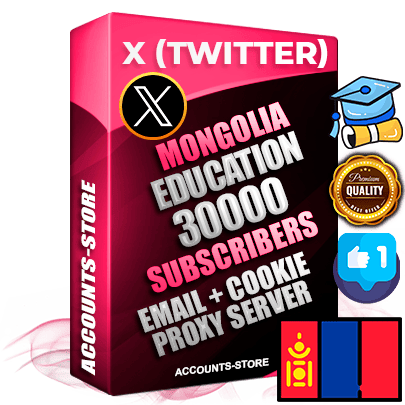 Professional Mongolian PREMIUM X (Twitter) accounts of manual registration and farming for the EDUCATION niche with high trust history photos and tweets — fully themed and optimized for EDUCATION advertising and promotion — 30000 niche-related live active followers 2009–2014 registration year Verified Email (Included) + Cookie JSON for secure import and login to the account + User Agent + High-quality filling (Photo Header Posts). Fully ready for targeted campaigns and ad launches from any country. Perfectly hold ads without bans. Ideal for any earning schemes affiliate promotions and marketing projects. Quality unlimited IPv4 proxy server included.