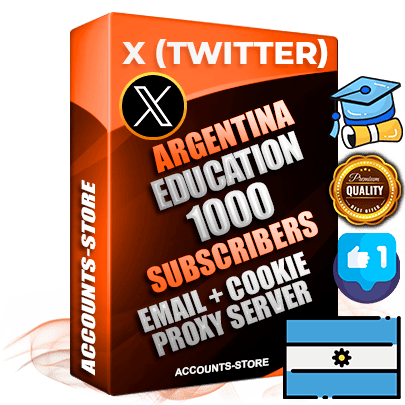 Professional Argentinian PREMIUM X (Twitter) accounts of manual registration and farming for the EDUCATION niche with high trust history photos and tweets — fully themed and optimized for EDUCATION advertising and promotion — 1000 niche-related live active followers 2009–2014 registration year Verified Email (Included) + Cookie JSON for secure import and login to the account + User Agent + High-quality filling (Photo Header Posts). Fully ready for targeted campaigns and ad launches from any country. Perfectly hold ads without bans. Ideal for any earning schemes affiliate promotions and marketing projects. Quality unlimited IPv4 proxy server included.