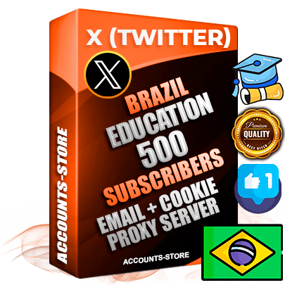 Professional Brazilian PREMIUM X (Twitter) accounts of manual registration and farming for the EDUCATION niche with high trust history photos and tweets — fully themed and optimized for EDUCATION advertising and promotion — 500 niche-related live active followers 2009–2014 registration year Verified Email (Included) + Cookie JSON for secure import and login to the account + User Agent + High-quality filling (Photo Header Posts). Fully ready for targeted campaigns and ad launches from any country. Perfectly hold ads without bans. Ideal for any earning schemes affiliate promotions and marketing projects. Quality unlimited IPv4 proxy server included.