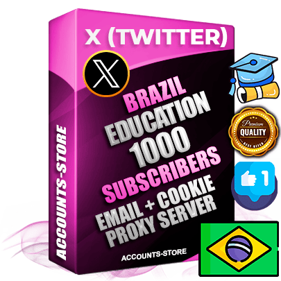 Professional Brazilian PREMIUM X (Twitter) accounts of manual registration and farming for the EDUCATION niche with high trust history photos and tweets — fully themed and optimized for EDUCATION advertising and promotion — 1000 niche-related live active followers 2009–2014 registration year Verified Email (Included) + Cookie JSON for secure import and login to the account + User Agent + High-quality filling (Photo Header Posts). Fully ready for targeted campaigns and ad launches from any country. Perfectly hold ads without bans. Ideal for any earning schemes affiliate promotions and marketing projects. Quality unlimited IPv4 proxy server included.