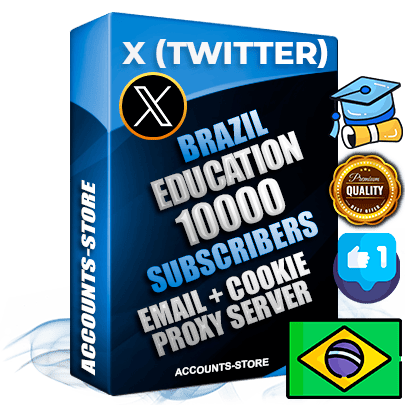 Professional Brazilian PREMIUM X (Twitter) accounts of manual registration and farming for the EDUCATION niche with high trust history photos and tweets — fully themed and optimized for EDUCATION advertising and promotion — 10000 niche-related live active followers 2009–2014 registration year Verified Email (Included) + Cookie JSON for secure import and login to the account + User Agent + High-quality filling (Photo Header Posts). Fully ready for targeted campaigns and ad launches from any country. Perfectly hold ads without bans. Ideal for any earning schemes affiliate promotions and marketing projects. Quality unlimited IPv4 proxy server included.