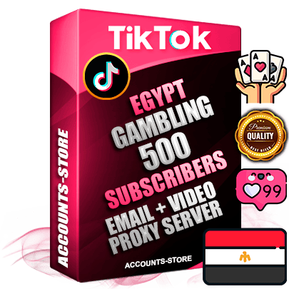 Professional Egyptian PREMIUM TikTok accounts of manual registration and farming for the GAMBLING niche with high trust history profile photos and videos — fully themed and optimized for GAMBLING advertising and promotion — 500 niche-related live active subscribers 2018–2022 registration years Verified Email (included) + Cookie JSON for secure import and login to the account + User Agent + high-quality content filling (profile photo banner and videos). Fully ready for targeted campaigns and ad launches from any country. Perfectly holds ads without bans. Ideal for any earning schemes affiliate promotions and marketing projects. Quality unlimited IPv4 proxy server included. Professional Egyptian PREMIUM TikTok accounts of manual registration and farming for the GAMBLING niche with high trust history profile photos and videos — fully themed and optimized for GAMBLING advertising and promotion — 500 niche-related live active subscribers 2018–2022 registration years Verified Email (included) + Cookie JSON for secure import and login to the account + User Agent + high-quality content filling (profile photo banner and videos). Fully ready for targeted campaigns and ad launches from any country. Perfectly holds ads without bans. Ideal for any earning schemes affiliate promotions and marketing projects. Quality unlimited IPv4 proxy server included.