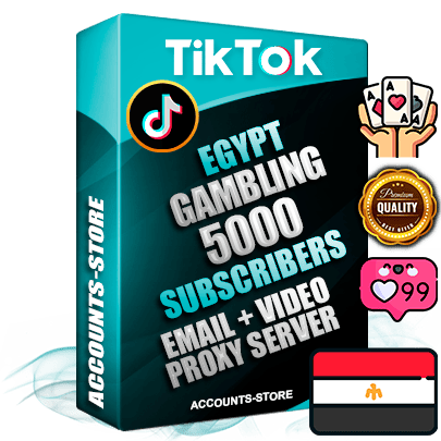 Professional Egyptian PREMIUM TikTok accounts of manual registration and farming for the GAMBLING niche with high trust history profile photos and videos — fully themed and optimized for GAMBLING advertising and promotion — 5000 niche-related live active subscribers 2018–2022 registration years Verified Email (included) + Cookie JSON for secure import and login to the account + User Agent + high-quality content filling (profile photo banner and videos). Fully ready for targeted campaigns and ad launches from any country. Perfectly holds ads without bans. Ideal for any earning schemes affiliate promotions and marketing projects. Quality unlimited IPv4 proxy server included. Professional Egyptian PREMIUM TikTok accounts of manual registration and farming for the GAMBLING niche with high trust history profile photos and videos — fully themed and optimized for GAMBLING advertising and promotion — 5000 niche-related live active subscribers 2018–2022 registration years Verified Email (included) + Cookie JSON for secure import and login to the account + User Agent + high-quality content filling (profile photo banner and videos). Fully ready for targeted campaigns and ad launches from any country. Perfectly holds ads without bans. Ideal for any earning schemes affiliate promotions and marketing projects. Quality unlimited IPv4 proxy server included.