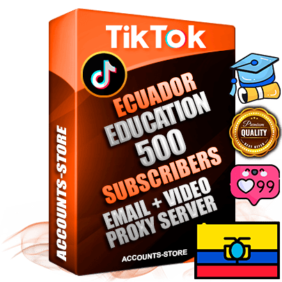 Professional Ecuadorian PREMIUM TikTok accounts of manual registration and farming for the EDUCATION niche with high trust history profile photos and videos — fully themed and optimized for EDUCATION advertising and promotion — 500 niche-related live active subscribers 2018–2022 registration years Verified Email (included) + Cookie JSON for secure import and login to the account + User Agent + high-quality content filling (profile photo banner and videos). Fully ready for targeted campaigns and ad launches from any country. Perfectly holds ads without bans. Ideal for any earning schemes affiliate promotions and marketing projects. Quality unlimited IPv4 proxy server included. Professional Ecuadorian PREMIUM TikTok accounts of manual registration and farming for the EDUCATION niche with high trust history profile photos and videos — fully themed and optimized for EDUCATION advertising and promotion — 500 niche-related live active subscribers 2018–2022 registration years Verified Email (included) + Cookie JSON for secure import and login to the account + User Agent + high-quality content filling (profile photo banner and videos). Fully ready for targeted campaigns and ad launches from any country. Perfectly holds ads without bans. Ideal for any earning schemes affiliate promotions and marketing projects. Quality unlimited IPv4 proxy server included.