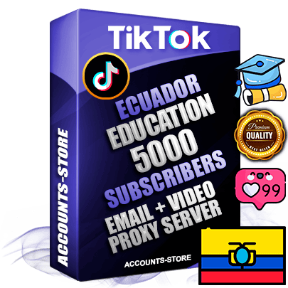 Professional Ecuadorian PREMIUM TikTok accounts of manual registration and farming for the EDUCATION niche with high trust history profile photos and videos — fully themed and optimized for EDUCATION advertising and promotion — 5000 niche-related live active subscribers 2018–2022 registration years Verified Email (included) + Cookie JSON for secure import and login to the account + User Agent + high-quality content filling (profile photo banner and videos). Fully ready for targeted campaigns and ad launches from any country. Perfectly holds ads without bans. Ideal for any earning schemes affiliate promotions and marketing projects. Quality unlimited IPv4 proxy server included. Professional Ecuadorian PREMIUM TikTok accounts of manual registration and farming for the EDUCATION niche with high trust history profile photos and videos — fully themed and optimized for EDUCATION advertising and promotion — 5000 niche-related live active subscribers 2018–2022 registration years Verified Email (included) + Cookie JSON for secure import and login to the account + User Agent + high-quality content filling (profile photo banner and videos). Fully ready for targeted campaigns and ad launches from any country. Perfectly holds ads without bans. Ideal for any earning schemes affiliate promotions and marketing projects. Quality unlimited IPv4 proxy server included.