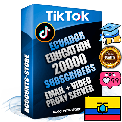 Professional Ecuadorian PREMIUM TikTok accounts of manual registration and farming for the EDUCATION niche with high trust history profile photos and videos — fully themed and optimized for EDUCATION advertising and promotion — 20000 niche-related live active subscribers 2018–2022 registration years Verified Email (included) + Cookie JSON for secure import and login to the account + User Agent + high-quality content filling (profile photo banner and videos). Fully ready for targeted campaigns and ad launches from any country. Perfectly holds ads without bans. Ideal for any earning schemes affiliate promotions and marketing projects. Quality unlimited IPv4 proxy server included. Professional Ecuadorian PREMIUM TikTok accounts of manual registration and farming for the EDUCATION niche with high trust history profile photos and videos — fully themed and optimized for EDUCATION advertising and promotion — 20000 niche-related live active subscribers 2018–2022 registration years Verified Email (included) + Cookie JSON for secure import and login to the account + User Agent + high-quality content filling (profile photo banner and videos). Fully ready for targeted campaigns and ad launches from any country. Perfectly holds ads without bans. Ideal for any earning schemes affiliate promotions and marketing projects. Quality unlimited IPv4 proxy server included.
