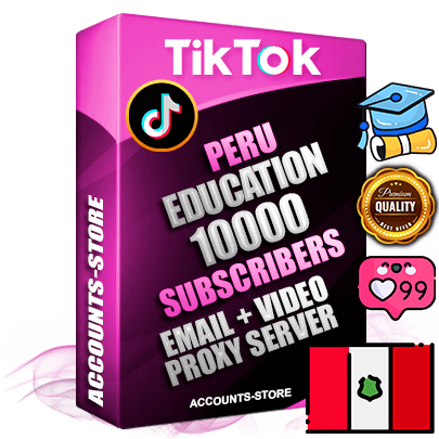 Professional Peruvian PREMIUM TikTok accounts of manual registration and farming for the EDUCATION niche with high trust history profile photos and videos — fully themed and optimized for EDUCATION advertising and promotion — 10000 niche-related live active subscribers 2018–2022 registration years Verified Email (included) + Cookie JSON for secure import and login to the account + User Agent + high-quality content filling (profile photo banner and videos). Fully ready for targeted campaigns and ad launches from any country. Perfectly holds ads without bans. Ideal for any earning schemes affiliate promotions and marketing projects. Quality unlimited IPv4 proxy server included. Professional Peruvian PREMIUM TikTok accounts of manual registration and farming for the EDUCATION niche with high trust history profile photos and videos — fully themed and optimized for EDUCATION advertising and promotion — 10000 niche-related live active subscribers 2018–2022 registration years Verified Email (included) + Cookie JSON for secure import and login to the account + User Agent + high-quality content filling (profile photo banner and videos). Fully ready for targeted campaigns and ad launches from any country. Perfectly holds ads without bans. Ideal for any earning schemes affiliate promotions and marketing projects. Quality unlimited IPv4 proxy server included.