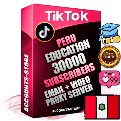 Professional Peruvian PREMIUM TikTok accounts of manual registration and farming for the EDUCATION niche with high trust history profile photos and videos — fully themed and optimized for EDUCATION advertising and promotion — 30000 niche-related live active subscribers 2018–2022 registration years Verified Email (included) + Cookie JSON for secure import and login to the account + User Agent + high-quality content filling (profile photo banner and videos). Fully ready for targeted campaigns and ad launches from any country. Perfectly holds ads without bans. Ideal for any earning schemes affiliate promotions and marketing projects. Quality unlimited IPv4 proxy server included. Professional Peruvian PREMIUM TikTok accounts of manual registration and farming for the EDUCATION niche with high trust history profile photos and videos — fully themed and optimized for EDUCATION advertising and promotion — 30000 niche-related live active subscribers 2018–2022 registration years Verified Email (included) + Cookie JSON for secure import and login to the account + User Agent + high-quality content filling (profile photo banner and videos). Fully ready for targeted campaigns and ad launches from any country. Perfectly holds ads without bans. Ideal for any earning schemes affiliate promotions and marketing projects. Quality unlimited IPv4 proxy server included.