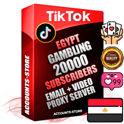 Professional Egyptian PREMIUM TikTok accounts of manual registration and farming for the GAMBLING niche with high trust history profile photos and videos — fully themed and optimized for GAMBLING advertising and promotion — 20000 niche-related live active subscribers 2018–2022 registration years Verified Email (included) + Cookie JSON for secure import and login to the account + User Agent + high-quality content filling (profile photo banner and videos). Fully ready for targeted campaigns and ad launches from any country. Perfectly holds ads without bans. Ideal for any earning schemes affiliate promotions and marketing projects. Quality unlimited IPv4 proxy server included. Professional Egyptian PREMIUM TikTok accounts of manual registration and farming for the GAMBLING niche with high trust history profile photos and videos — fully themed and optimized for GAMBLING advertising and promotion — 20000 niche-related live active subscribers 2018–2022 registration years Verified Email (included) + Cookie JSON for secure import and login to the account + User Agent + high-quality content filling (profile photo banner and videos). Fully ready for targeted campaigns and ad launches from any country. Perfectly holds ads without bans. Ideal for any earning schemes affiliate promotions and marketing projects. Quality unlimited IPv4 proxy server included.