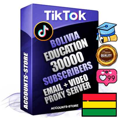 Professional Bolivian PREMIUM TikTok accounts of manual registration and farming for the EDUCATION niche with high trust history profile photos and videos — fully themed and optimized for EDUCATION advertising and promotion — 30000 niche-related live active subscribers 2018–2022 registration years Verified Email (included) + Cookie JSON for secure import and login to the account + User Agent + high-quality content filling (profile photo banner and videos). Fully ready for targeted campaigns and ad launches from any country. Perfectly holds ads without bans. Ideal for any earning schemes affiliate promotions and marketing projects. Quality unlimited IPv4 proxy server included.