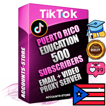 Professional Puerto Rican PREMIUM TikTok accounts of manual registration and farming for the EDUCATION niche with high trust history profile photos and videos — fully themed and optimized for EDUCATION advertising and promotion — 500 niche-related live active subscribers 2018–2022 registration years Verified Email (included) + Cookie JSON for secure import and login to the account + User Agent + high-quality content filling (profile photo banner and videos). Fully ready for targeted campaigns and ad launches from any country. Perfectly holds ads without bans. Ideal for any earning schemes affiliate promotions and marketing projects. Quality unlimited IPv4 proxy server included. Professional Puerto Rican PREMIUM TikTok accounts of manual registration and farming for the EDUCATION niche with high trust history profile photos and videos — fully themed and optimized for EDUCATION advertising and promotion — 500 niche-related live active subscribers 2018–2022 registration years Verified Email (included) + Cookie JSON for secure import and login to the account + User Agent + high-quality content filling (profile photo banner and videos). Fully ready for targeted campaigns and ad launches from any country. Perfectly holds ads without bans. Ideal for any earning schemes affiliate promotions and marketing projects. Quality unlimited IPv4 proxy server included.