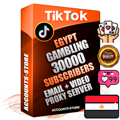 Professional Egyptian PREMIUM TikTok accounts of manual registration and farming for the GAMBLING niche with high trust history profile photos and videos — fully themed and optimized for GAMBLING advertising and promotion — 30000 niche-related live active subscribers 2018–2022 registration years Verified Email (included) + Cookie JSON for secure import and login to the account + User Agent + high-quality content filling (profile photo banner and videos). Fully ready for targeted campaigns and ad launches from any country. Perfectly holds ads without bans. Ideal for any earning schemes affiliate promotions and marketing projects. Quality unlimited IPv4 proxy server included.