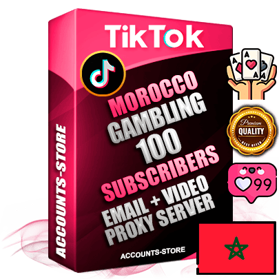 Professional Moroccan PREMIUM TikTok accounts of manual registration and farming for the GAMBLING niche with high trust history profile photos and videos — fully themed and optimized for GAMBLING advertising and promotion — 100 niche-related live active subscribers 2018–2022 registration years Verified Email (included) + Cookie JSON for secure import and login to the account + User Agent + high-quality content filling (profile photo banner and videos). Fully ready for targeted campaigns and ad launches from any country. Perfectly holds ads without bans. Ideal for any earning schemes affiliate promotions and marketing projects. Quality unlimited IPv4 proxy server included.