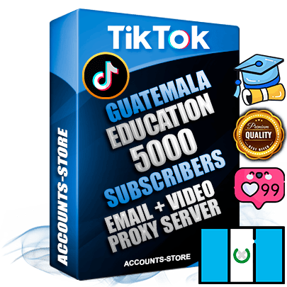 Professional Guatemalan PREMIUM TikTok accounts of manual registration and farming for the EDUCATION niche with high trust history profile photos and videos — fully themed and optimized for EDUCATION advertising and promotion — 5000 niche-related live active subscribers 2018–2022 registration years Verified Email (included) + Cookie JSON for secure import and login to the account + User Agent + high-quality content filling (profile photo banner and videos). Fully ready for targeted campaigns and ad launches from any country. Perfectly holds ads without bans. Ideal for any earning schemes affiliate promotions and marketing projects. Quality unlimited IPv4 proxy server included.