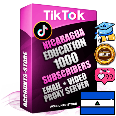 Professional Nicaraguan PREMIUM TikTok accounts of manual registration and farming for the EDUCATION niche with high trust history profile photos and videos — fully themed and optimized for EDUCATION advertising and promotion — 1000 niche-related live active subscribers 2018–2022 registration years Verified Email (included) + Cookie JSON for secure import and login to the account + User Agent + high-quality content filling (profile photo banner and videos). Fully ready for targeted campaigns and ad launches from any country. Perfectly holds ads without bans. Ideal for any earning schemes affiliate promotions and marketing projects. Quality unlimited IPv4 proxy server included.