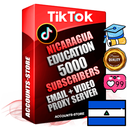 Professional Nicaraguan PREMIUM TikTok accounts of manual registration and farming for the EDUCATION niche with high trust history profile photos and videos — fully themed and optimized for EDUCATION advertising and promotion — 5000 niche-related live active subscribers 2018–2022 registration years Verified Email (included) + Cookie JSON for secure import and login to the account + User Agent + high-quality content filling (profile photo banner and videos). Fully ready for targeted campaigns and ad launches from any country. Perfectly holds ads without bans. Ideal for any earning schemes affiliate promotions and marketing projects. Quality unlimited IPv4 proxy server included.