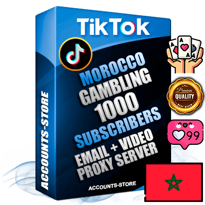 Professional Moroccan PREMIUM TikTok accounts of manual registration and farming for the GAMBLING niche with high trust history profile photos and videos — fully themed and optimized for GAMBLING advertising and promotion — 1000 niche-related live active subscribers 2018–2022 registration years Verified Email (included) + Cookie JSON for secure import and login to the account + User Agent + high-quality content filling (profile photo banner and videos). Fully ready for targeted campaigns and ad launches from any country. Perfectly holds ads without bans. Ideal for any earning schemes affiliate promotions and marketing projects. Quality unlimited IPv4 proxy server included. Professional Moroccan PREMIUM TikTok accounts of manual registration and farming for the GAMBLING niche with high trust history profile photos and videos — fully themed and optimized for GAMBLING advertising and promotion — 1000 niche-related live active subscribers 2018–2022 registration years Verified Email (included) + Cookie JSON for secure import and login to the account + User Agent + high-quality content filling (profile photo banner and videos). Fully ready for targeted campaigns and ad launches from any country. Perfectly holds ads without bans. Ideal for any earning schemes affiliate promotions and marketing projects. Quality unlimited IPv4 proxy server included.