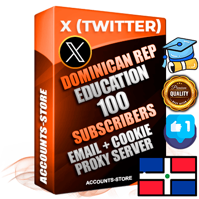 Professional Dominican PREMIUM X (Twitter) accounts of manual registration and farming for the EDUCATION niche with high trust history photos and tweets — fully themed and optimized for EDUCATION advertising and promotion — 100 niche-related live active followers 2009–2014 registration year Verified Email (Included) + Cookie JSON for secure import and login to the account + User Agent + High-quality filling (Photo Header Posts). Fully ready for targeted campaigns and ad launches from any country. Perfectly hold ads without bans. Ideal for any earning schemes affiliate promotions and marketing projects. Quality unlimited IPv4 proxy server included.