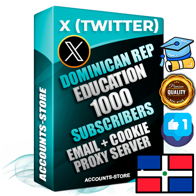 Professional Dominican PREMIUM X (Twitter) accounts of manual registration and farming for the EDUCATION niche with high trust history photos and tweets — fully themed and optimized for EDUCATION advertising and promotion — 1000 niche-related live active followers 2009–2014 registration year Verified Email (Included) + Cookie JSON for secure import and login to the account + User Agent + High-quality filling (Photo Header Posts). Fully ready for targeted campaigns and ad launches from any country. Perfectly hold ads without bans. Ideal for any earning schemes affiliate promotions and marketing projects. Quality unlimited IPv4 proxy server included.