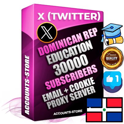 Professional Dominican PREMIUM X (Twitter) accounts of manual registration and farming for the EDUCATION niche with high trust history photos and tweets — fully themed and optimized for EDUCATION advertising and promotion — 30000 niche-related live active followers 2009–2014 registration year Verified Email (Included) + Cookie JSON for secure import and login to the account + User Agent + High-quality filling (Photo Header Posts). Fully ready for targeted campaigns and ad launches from any country. Perfectly hold ads without bans. Ideal for any earning schemes affiliate promotions and marketing projects. Quality unlimited IPv4 proxy server included.
