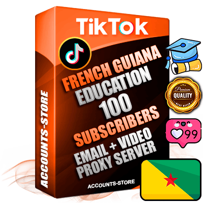 Professional Guiana PREMIUM TikTok accounts of manual registration and farming for the EDUCATION niche with high trust history profile photos and videos — fully themed and optimized for EDUCATION advertising and promotion — 100 niche-related live active subscribers 2018–2022 registration years Verified Email (included) + Cookie JSON for secure import and login to the account + User Agent + high-quality content filling (profile photo banner and videos). Fully ready for targeted campaigns and ad launches from any country. Perfectly holds ads without bans. Ideal for any earning schemes affiliate promotions and marketing projects. Quality unlimited IPv4 proxy server included.