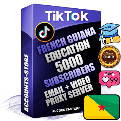 Professional Guiana PREMIUM TikTok accounts of manual registration and farming for the EDUCATION niche with high trust history profile photos and videos — fully themed and optimized for EDUCATION advertising and promotion — 5000 niche-related live active subscribers 2018–2022 registration years Verified Email (included) + Cookie JSON for secure import and login to the account + User Agent + high-quality content filling (profile photo banner and videos). Fully ready for targeted campaigns and ad launches from any country. Perfectly holds ads without bans. Ideal for any earning schemes affiliate promotions and marketing projects. Quality unlimited IPv4 proxy server included.