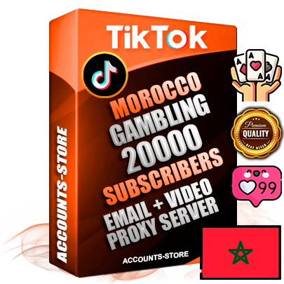 Professional Moroccan PREMIUM TikTok accounts of manual registration and farming for the GAMBLING niche with high trust history profile photos and videos — fully themed and optimized for GAMBLING advertising and promotion — 20000 niche-related live active subscribers 2018–2022 registration years Verified Email (included) + Cookie JSON for secure import and login to the account + User Agent + high-quality content filling (profile photo banner and videos). Fully ready for targeted campaigns and ad launches from any country. Perfectly holds ads without bans. Ideal for any earning schemes affiliate promotions and marketing projects. Quality unlimited IPv4 proxy server included. Professional Moroccan PREMIUM TikTok accounts of manual registration and farming for the GAMBLING niche with high trust history profile photos and videos — fully themed and optimized for GAMBLING advertising and promotion — 20000 niche-related live active subscribers 2018–2022 registration years Verified Email (included) + Cookie JSON for secure import and login to the account + User Agent + high-quality content filling (profile photo banner and videos). Fully ready for targeted campaigns and ad launches from any country. Perfectly holds ads without bans. Ideal for any earning schemes affiliate promotions and marketing projects. Quality unlimited IPv4 proxy server included.