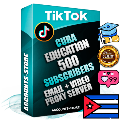 Professional Cuban PREMIUM TikTok accounts of manual registration and farming for the EDUCATION niche with high trust history profile photos and videos — fully themed and optimized for EDUCATION advertising and promotion — 500 niche-related live active subscribers 2018–2022 registration years Verified Email (included) + Cookie JSON for secure import and login to the account + User Agent + high-quality content filling (profile photo banner and videos). Fully ready for targeted campaigns and ad launches from any country. Perfectly holds ads without bans. Ideal for any earning schemes affiliate promotions and marketing projects. Quality unlimited IPv4 proxy server included.