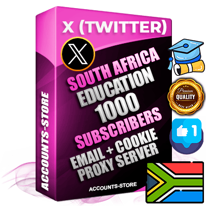 Professional South African PREMIUM X (Twitter) accounts of manual registration and farming for the EDUCATION niche with high trust history photos and tweets — fully themed and optimized for EDUCATION advertising and promotion — 1000 niche-related live active followers 2009–2014 registration year Verified Email (Included) + Cookie JSON for secure import and login to the account + User Agent + High-quality filling (Photo Header Posts). Fully ready for targeted campaigns and ad launches from any country. Perfectly hold ads without bans. Ideal for any earning schemes affiliate promotions and marketing projects. Quality unlimited IPv4 proxy server included.