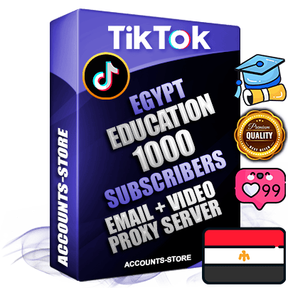 Professional Egyptian PREMIUM TikTok accounts of manual registration and farming for the EDUCATION niche with high trust history profile photos and videos — fully themed and optimized for EDUCATION advertising and promotion — 1000 niche-related live active subscribers 2018–2022 registration years Verified Email (included) + Cookie JSON for secure import and login to the account + User Agent + high-quality content filling (profile photo banner and videos). Fully ready for targeted campaigns and ad launches from any country. Perfectly holds ads without bans. Ideal for any earning schemes affiliate promotions and marketing projects. Quality unlimited IPv4 proxy server included. Professional Egyptian PREMIUM TikTok accounts of manual registration and farming for the EDUCATION niche with high trust history profile photos and videos — fully themed and optimized for EDUCATION advertising and promotion — 1000 niche-related live active subscribers 2018–2022 registration years Verified Email (included) + Cookie JSON for secure import and login to the account + User Agent + high-quality content filling (profile photo banner and videos). Fully ready for targeted campaigns and ad launches from any country. Perfectly holds ads without bans. Ideal for any earning schemes affiliate promotions and marketing projects. Quality unlimited IPv4 proxy server included.
