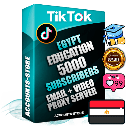 Professional Egyptian PREMIUM TikTok accounts of manual registration and farming for the EDUCATION niche with high trust history profile photos and videos — fully themed and optimized for EDUCATION advertising and promotion — 5000 niche-related live active subscribers 2018–2022 registration years Verified Email (included) + Cookie JSON for secure import and login to the account + User Agent + high-quality content filling (profile photo banner and videos). Fully ready for targeted campaigns and ad launches from any country. Perfectly holds ads without bans. Ideal for any earning schemes affiliate promotions and marketing projects. Quality unlimited IPv4 proxy server included. Professional Egyptian PREMIUM TikTok accounts of manual registration and farming for the EDUCATION niche with high trust history profile photos and videos — fully themed and optimized for EDUCATION advertising and promotion — 5000 niche-related live active subscribers 2018–2022 registration years Verified Email (included) + Cookie JSON for secure import and login to the account + User Agent + high-quality content filling (profile photo banner and videos). Fully ready for targeted campaigns and ad launches from any country. Perfectly holds ads without bans. Ideal for any earning schemes affiliate promotions and marketing projects. Quality unlimited IPv4 proxy server included.