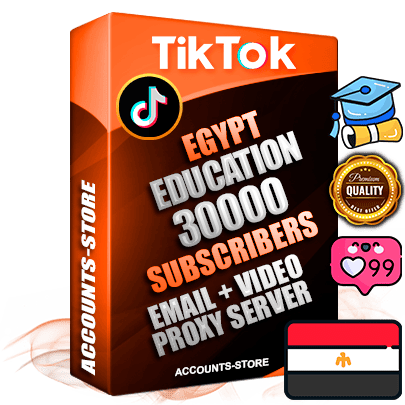 Professional Egyptian PREMIUM TikTok accounts of manual registration and farming for the EDUCATION niche with high trust history profile photos and videos — fully themed and optimized for EDUCATION advertising and promotion — 30000 niche-related live active subscribers 2018–2022 registration years Verified Email (included) + Cookie JSON for secure import and login to the account + User Agent + high-quality content filling (profile photo banner and videos). Fully ready for targeted campaigns and ad launches from any country. Perfectly holds ads without bans. Ideal for any earning schemes affiliate promotions and marketing projects. Quality unlimited IPv4 proxy server included. Professional Egyptian PREMIUM TikTok accounts of manual registration and farming for the EDUCATION niche with high trust history profile photos and videos — fully themed and optimized for EDUCATION advertising and promotion — 30000 niche-related live active subscribers 2018–2022 registration years Verified Email (included) + Cookie JSON for secure import and login to the account + User Agent + high-quality content filling (profile photo banner and videos). Fully ready for targeted campaigns and ad launches from any country. Perfectly holds ads without bans. Ideal for any earning schemes affiliate promotions and marketing projects. Quality unlimited IPv4 proxy server included.