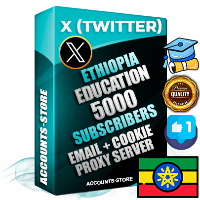 Professional Ethiopian PREMIUM X (Twitter) accounts of manual registration and farming for the EDUCATION niche with high trust history photos and tweets — fully themed and optimized for EDUCATION advertising and promotion — 5000 niche-related live active followers 2009–2014 registration year Verified Email (Included) + Cookie JSON for secure import and login to the account + User Agent + High-quality filling (Photo Header Posts). Fully ready for targeted campaigns and ad launches from any country. Perfectly hold ads without bans. Ideal for any earning schemes affiliate promotions and marketing projects. Quality unlimited IPv4 proxy server included.