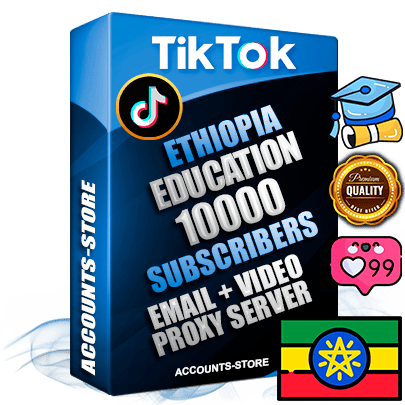 Professional Ethiopian PREMIUM TikTok accounts of manual registration and farming for the EDUCATION niche with high trust history profile photos and videos — fully themed and optimized for EDUCATION advertising and promotion — 10000 niche-related live active subscribers 2018–2022 registration years Verified Email (included) + Cookie JSON for secure import and login to the account + User Agent + high-quality content filling (profile photo banner and videos). Fully ready for targeted campaigns and ad launches from any country. Perfectly holds ads without bans. Ideal for any earning schemes affiliate promotions and marketing projects. Quality unlimited IPv4 proxy server included.