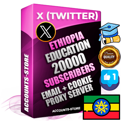 Professional Ethiopian PREMIUM X (Twitter) accounts of manual registration and farming for the EDUCATION niche with high trust history photos and tweets — fully themed and optimized for EDUCATION advertising and promotion — 20000 niche-related live active followers 2009–2014 registration year Verified Email (Included) + Cookie JSON for secure import and login to the account + User Agent + High-quality filling (Photo Header Posts). Fully ready for targeted campaigns and ad launches from any country. Perfectly hold ads without bans. Ideal for any earning schemes affiliate promotions and marketing projects. Quality unlimited IPv4 proxy server included.