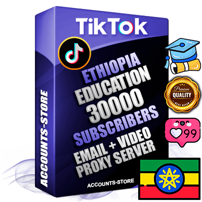 Professional Ethiopian PREMIUM TikTok accounts of manual registration and farming for the EDUCATION niche with high trust history profile photos and videos — fully themed and optimized for EDUCATION advertising and promotion — 30000 niche-related live active subscribers 2018–2022 registration years Verified Email (included) + Cookie JSON for secure import and login to the account + User Agent + high-quality content filling (profile photo banner and videos). Fully ready for targeted campaigns and ad launches from any country. Perfectly holds ads without bans. Ideal for any earning schemes affiliate promotions and marketing projects. Quality unlimited IPv4 proxy server included.
