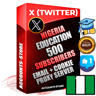 Professional Nigerian PREMIUM X (Twitter) accounts of manual registration and farming for the EDUCATION niche with high trust history photos and tweets — fully themed and optimized for EDUCATION advertising and promotion — 500 niche-related live active followers 2009–2014 registration year Verified Email (Included) + Cookie JSON for secure import and login to the account + User Agent + High-quality filling (Photo Header Posts). Fully ready for targeted campaigns and ad launches from any country. Perfectly hold ads without bans. Ideal for any earning schemes affiliate promotions and marketing projects. Quality unlimited IPv4 proxy server included. Professional Nigerian PREMIUM X (Twitter) accounts of manual registration and farming for the EDUCATION niche with high trust history photos and tweets — fully themed and optimized for EDUCATION advertising and promotion — 500 niche-related live active followers 2009–2014 registration year Verified Email (Included) + Cookie JSON for secure import and login to the account + User Agent + High-quality filling (Photo Header Posts). Fully ready for targeted campaigns and ad launches from any country. Perfectly hold ads without bans. Ideal for any earning schemes affiliate promotions and marketing projects. Quality unlimited IPv4 proxy server included.
