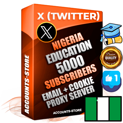 Professional Nigerian PREMIUM X (Twitter) accounts of manual registration and farming for the EDUCATION niche with high trust history photos and tweets — fully themed and optimized for EDUCATION advertising and promotion — 5000 niche-related live active followers 2009–2014 registration year Verified Email (Included) + Cookie JSON for secure import and login to the account + User Agent + High-quality filling (Photo Header Posts). Fully ready for targeted campaigns and ad launches from any country. Perfectly hold ads without bans. Ideal for any earning schemes affiliate promotions and marketing projects. Quality unlimited IPv4 proxy server included. Professional Nigerian PREMIUM X (Twitter) accounts of manual registration and farming for the EDUCATION niche with high trust history photos and tweets — fully themed and optimized for EDUCATION advertising and promotion — 5000 niche-related live active followers 2009–2014 registration year Verified Email (Included) + Cookie JSON for secure import and login to the account + User Agent + High-quality filling (Photo Header Posts). Fully ready for targeted campaigns and ad launches from any country. Perfectly hold ads without bans. Ideal for any earning schemes affiliate promotions and marketing projects. Quality unlimited IPv4 proxy server included.
