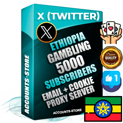 Professional Ethiopian PREMIUM X (Twitter) accounts of manual registration and farming for the GAMBLING niche with high trust history photos and tweets — fully themed and optimized for GAMBLING advertising and promotion — 5000 niche-related live active followers 2009–2014 registration year Verified Email (Included) + Cookie JSON for secure import and login to the account + User Agent + High-quality filling (Photo Header Posts). Fully ready for targeted campaigns and ad launches from any country. Perfectly hold ads without bans. Ideal for any earning schemes affiliate promotions and marketing projects. Quality unlimited IPv4 proxy server included.