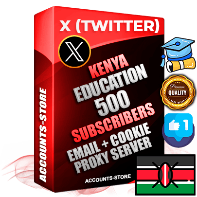 Professional Kenyan PREMIUM X (Twitter) accounts of manual registration and farming for the EDUCATION niche with high trust history photos and tweets — fully themed and optimized for EDUCATION advertising and promotion — 500 niche-related live active followers 2009–2014 registration year Verified Email (Included) + Cookie JSON for secure import and login to the account + User Agent + High-quality filling (Photo Header Posts). Fully ready for targeted campaigns and ad launches from any country. Perfectly hold ads without bans. Ideal for any earning schemes affiliate promotions and marketing projects. Quality unlimited IPv4 proxy server included. Professional Kenyan PREMIUM X (Twitter) accounts of manual registration and farming for the EDUCATION niche with high trust history photos and tweets — fully themed and optimized for EDUCATION advertising and promotion — 500 niche-related live active followers 2009–2014 registration year Verified Email (Included) + Cookie JSON for secure import and login to the account + User Agent + High-quality filling (Photo Header Posts). Fully ready for targeted campaigns and ad launches from any country. Perfectly hold ads without bans. Ideal for any earning schemes affiliate promotions and marketing projects. Quality unlimited IPv4 proxy server included.