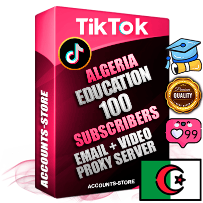 Professional Algerian PREMIUM TikTok accounts of manual registration and farming for the EDUCATION niche with high trust history profile photos and videos — fully themed and optimized for EDUCATION advertising and promotion — 100 niche-related live active subscribers 2018–2022 registration years Verified Email (included) + Cookie JSON for secure import and login to the account + User Agent + high-quality content filling (profile photo banner and videos). Fully ready for targeted campaigns and ad launches from any country. Perfectly holds ads without bans. Ideal for any earning schemes affiliate promotions and marketing projects. Quality unlimited IPv4 proxy server included.